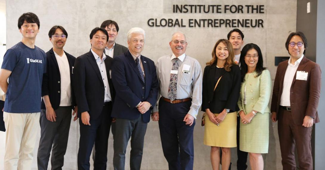 Leaders from seven Japanese biotech startups